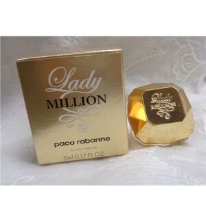 LADY MILLION ~ Mini PACO RABANNE eau de parfum ~ 5ml ~ 0.17 fl oz NIB